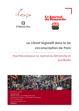 Le Climat Législatif Dans La 2E Circonscription De Paris