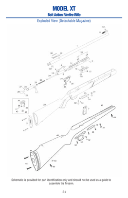 Marlin XT-22 / XT-17 Exploded View