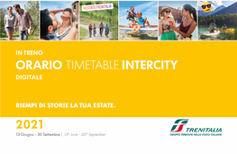 2021 Orario Timetable Intercity