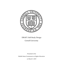 DRAFT: Self-Study Design Cornell University