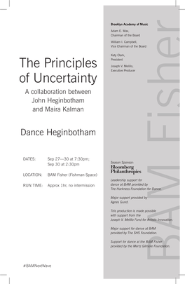 The Principles of Uncertainty