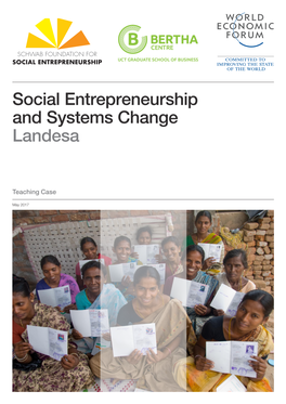 Social Entrepreneurship and Systems Change Landesa