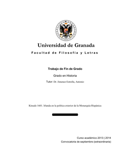 Facultad De Filosofía Y Letras Trabajo De Fin De Grado Grado En Historia