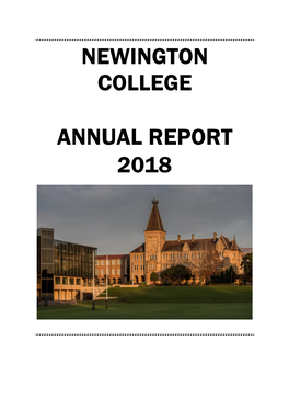 Newington College Annual Report 2018