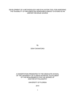 University of Florida Thesis Or Dissertation Formatting