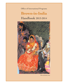 Brown-In-India Handbook 2013-2014