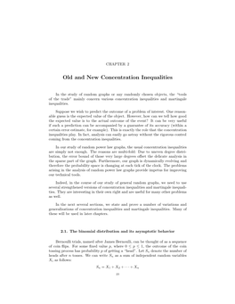 Old and New Concentration Inequalities