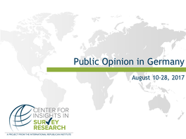 Public Opinion in Germany