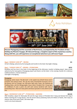 Discover Pyongyang and the Essentials of North Korea