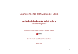 Soprintendenza Archivistica Del Lazio