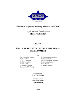 Nile Basin Capacity Building Network ‘NBCBN’