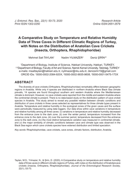 A Comparative Study on Temperature and Relative Humidity