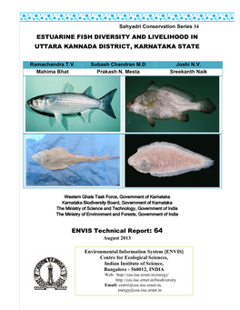 Estuarine Fish Diversity and Livelihood in Uttara Kannada District, Karnataka State