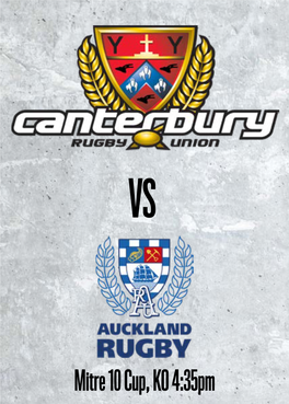 Mitre 10 Cup, KO 4:35Pm