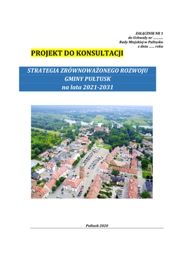 Strategii Zrównoważonego Rozwoju Gminy Pułtusk Na Lata 2021 – 2031