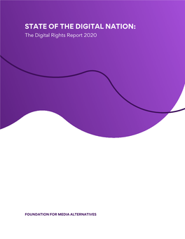 STATE of the DIGITAL NATION: the Digital Rights Report 2020