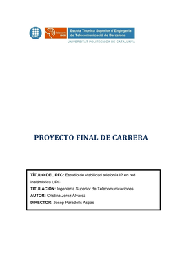 Proyecto Final De Carrera