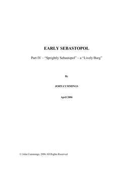 Early Sebastopol