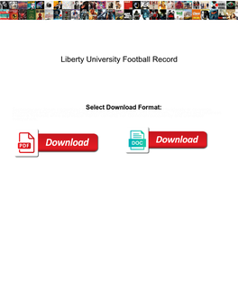 Liberty University Football Record