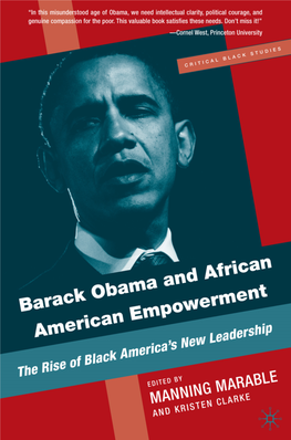 Barack Obama and African American Empowerment