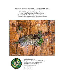 Arizona Golden Eagle Nest Survey 2014