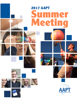 2017 AAPT Summer Meeting
