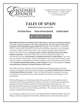 TALES of SPAIN Multimedia Lecture Concert Series