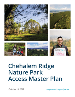 Chehalem Ridge Nature Park Access Master Plan