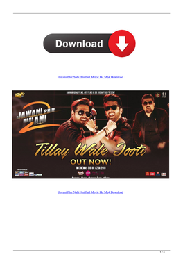 Jawani Phir Nahi Ani Full Movie Hd Mp4 Download