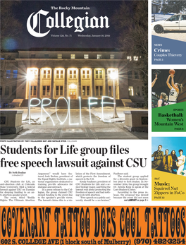 Students for Life Group Files Free Speech Lawsuit