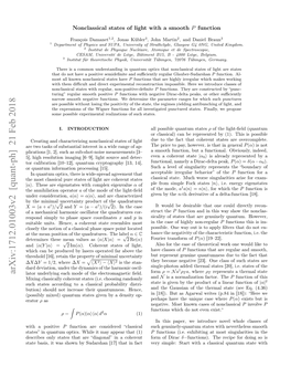 Arxiv:1712.01003V2 [Quant-Ph] 21 Feb 2018 Ρ = a Ρ a Ρ Lator Underlying Each Mode of the Electromagnetic ﬁeld