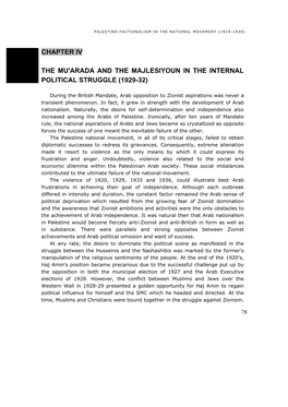 The Mu'arada and the Majlesiyoun in the Internal Political Struggle (1929-32)