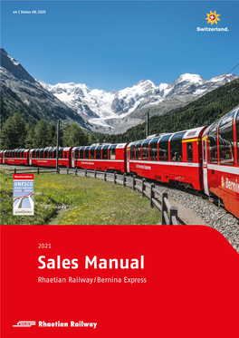 Sales Manual Rhaetian Railway / Bernina Express