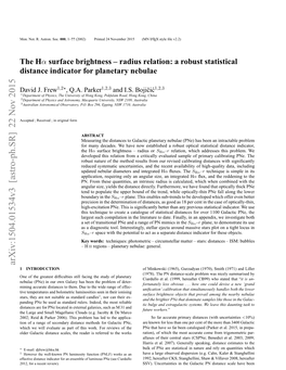 A Robust Statistical Distance Indicator for Planetary Nebulae