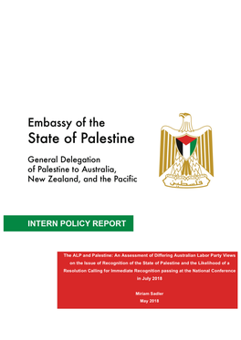 The ALP and Palestine: an Assessment of Differing Australian