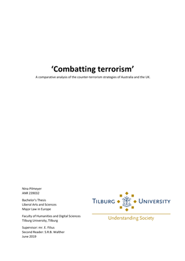 'Combatting Terrorism'