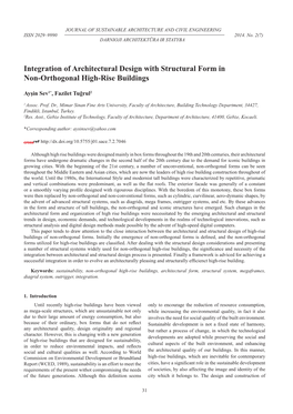 Integration of Architectural Design with Structural Form in Non-Orthogonal High-Rise Buildings