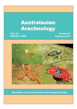 Australasian Arachnology 81 Page 1