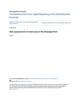 Risk Assessment of Water Area in the Shanghai Port