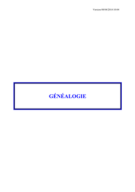 Mémo Généalogie Par Marc Guissart