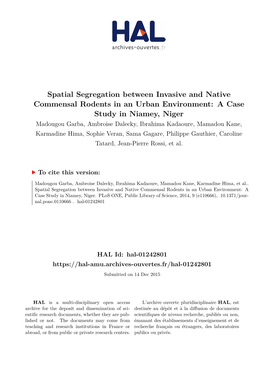 Spatial Segregation Between Invasive and Native Commensal Rodents In