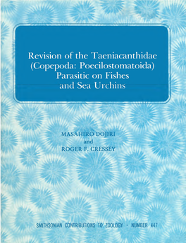 (Copepoda: Poecilostomatoida) Parasitic on Fishes and Sea Urchins