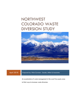 Northwest Colorado Waste Diversion Study