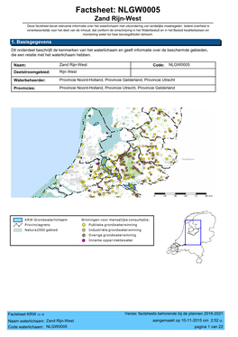 Factsheet GW NLGW0005 Zan