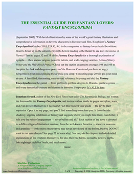 Fantasy Encyclopedia