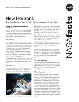 New Horizons Spacecraft and Pluto-Charon Partners