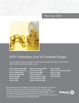 Formulary (List of Covered Drugs)