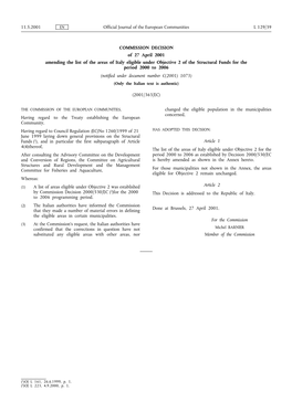 Official Journal of the European Communities 11.5.2001 L 129/39