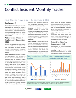 Imo Conflict Tracker December 2018