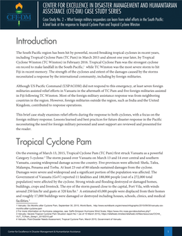 Introduction Tropical Cyclone